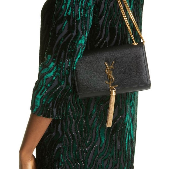 Saint Laurent Small Kate Textured Shoulder Bag - Picture 3 of 6